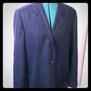 Eddie Brewer ladies dark blue linen size petite me
